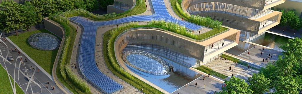 Smart, self-sufficient and sustainable community concept